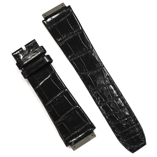 RM67-01 ALLIGATOR STRAP GLOSSY BLACK M SIZE - ART Tokyo