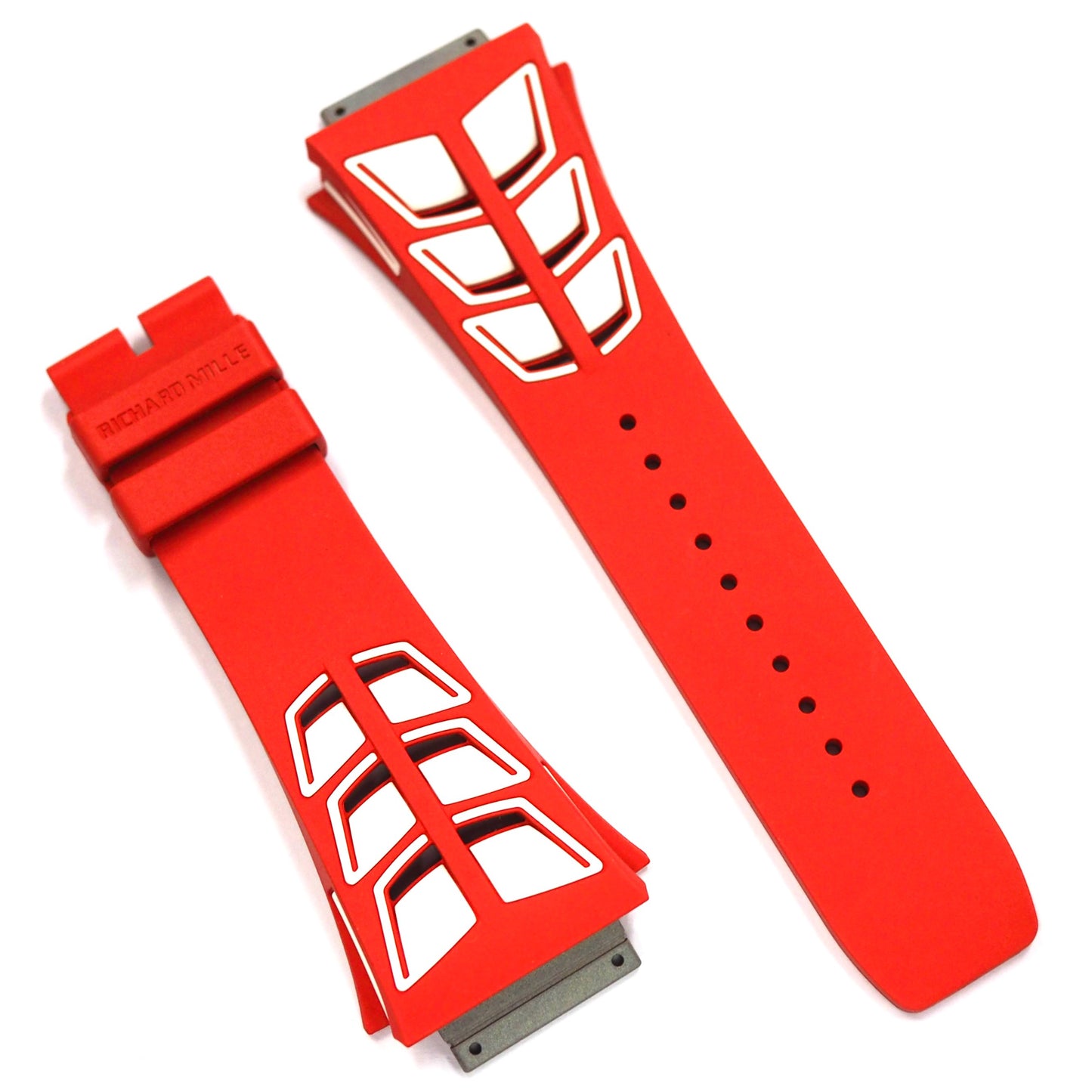 RM30 RUBBER STRAP RED / WHITE M SIZE (NEW TYPE) - ART Tokyo